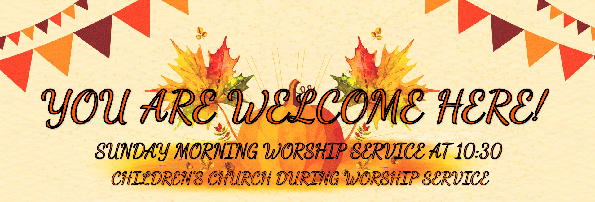 Harvest Party Pumpkin Website Banner